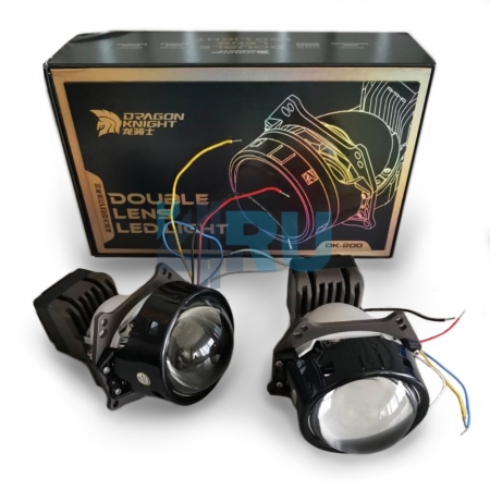 Комплект светодиодных линз (Bi-Led) AOZOOM Dragon Khight (3 дюйма) - H4.RU Комплект светодиодных линз (Bi-Led) AOZOOM Dragon Khight (3 дюйма)