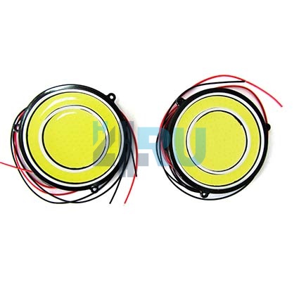 Дневные ходовые огни 12v COB №8 круглые бело-белые (d88mm) Дневные ходовые огни 12v COB №8 круглые бело-белые (d88mm)