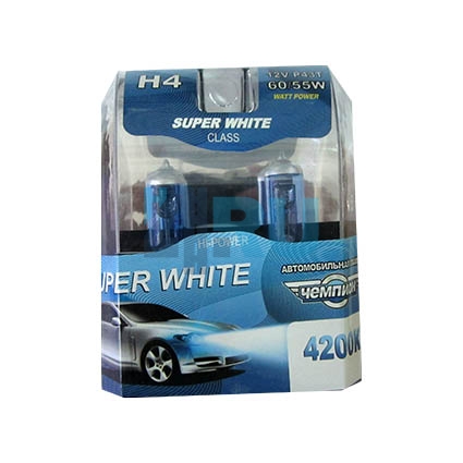 Автолампа ЧЕМПИОН H4 12V 60/55W 4200K (2шт) Автолампа ЧЕМПИОН H4 12V 60/55W 4200K (2шт)