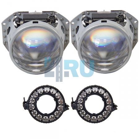 Комплект биксеноновых линз AES D2S под HELLA 3R 5R (3 дюйма) - H4.RU Комплект биксеноновых линз AES D2S под HELLA 3R 5R (3 дюйма)