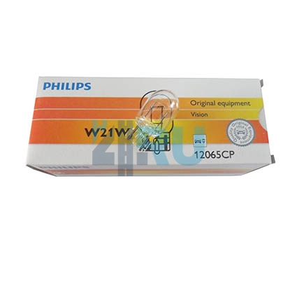 Автолампа PHILIPS W21W 12V 21W б/ц (12065CP) Автолампа PHILIPS W21W 12V 21W б/ц (12065CP)