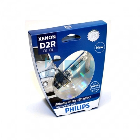 Ксеноновая лампа PHILIPS D2R XENON WHITE VISION gen2 +120% 5000K (85126WHV2S1) на блистере - H4.RU Ксеноновая лампа PHILIPS D2R XENON WHITE VISION gen2 +120% 5000K (85126WHV2S1) на блистере