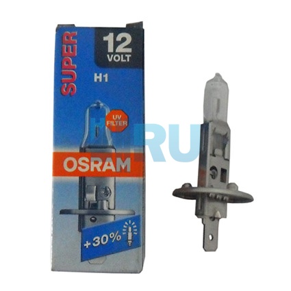 Автолампа OSRAM H1 12V 55W P14,5s +30% Super (64150Sup)