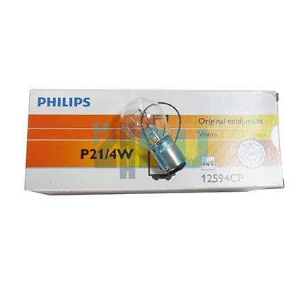 Автолампа PHILIPS P21/4w 12V 21/4W BAZ15d (12594CP)