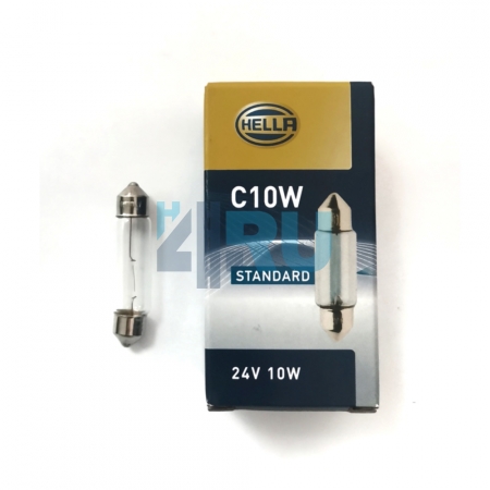 Автолампа HELLA C10W 24V 10W SV8,5-8 Автолампа HELLA C10W 24V 10W SV8,5-8
