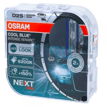 Ксеноновая лампа OSRAM D2S XENARC COOL BLUE INTENSE NEXT GENERATION 6200K +150% (66240CBN), EUROBOX - H4.RU Ксеноновая лампа OSRAM D2S XENARC COOL BLUE INTENSE NEXT GENERATION 6200K +150% (66240CBN), EUROBOX