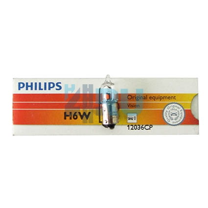 Автолампа PHILIPS H6W 12V 6W (12036CP)