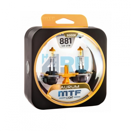 Автолампа MTF H27 12V 881 27w Aurum Автолампа MTF H27 12V 881 27w Aurum
