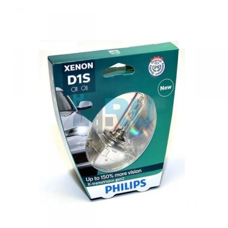 Ксеноновая лампа PHILIPS D1S X-TREME VISION gen2 +150% 4800K (85415XV2S1) на блистере