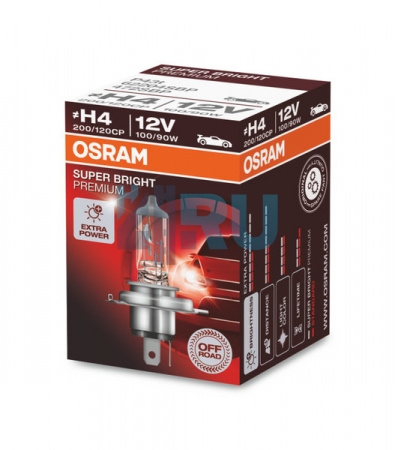 Автолампа OSRAM H4 12V 100/90W P43t OFF-ROAD (62204SBP) Автолампа OSRAM H4 12V 100/90W P43t OFF-ROAD (62204SBP)