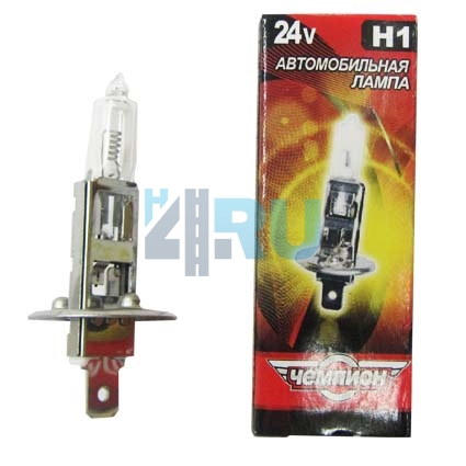 Автолампа ЧЕМПИОН H1 24V 70W P14,5s Автолампа ЧЕМПИОН H1 24V 70W P14,5s