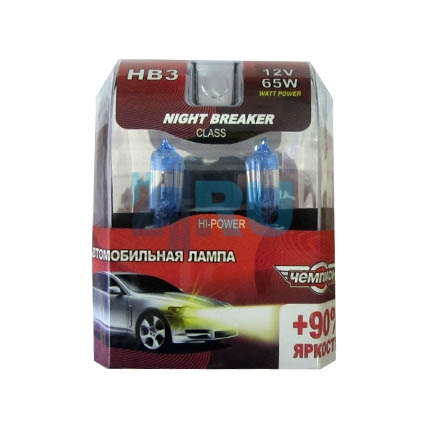 Автолампа ЧЕМПИОН HB3 12V 65W Night Breaker +90% (2шт) Автолампа ЧЕМПИОН HB3 12V 65W Night Breaker +90% (2шт)