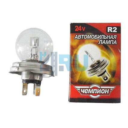 Автолампа ЧЕМПИОН R2 24V 55/50W P45t