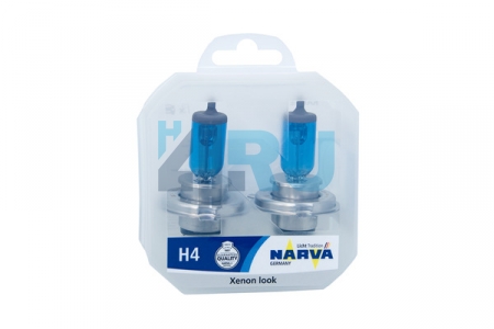 Автолампа NARVA 2*H4 12V 100/90W Range Power White (98015RPW)