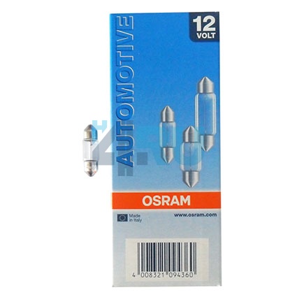 Автолампа OSRAM C10W 12V 10W SV8,5/8 короткая 31mm (6438)