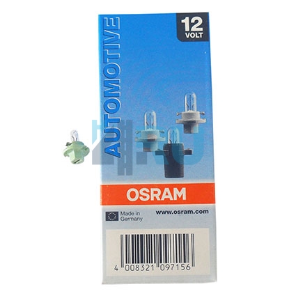 Автолампа OSRAM 12V 2W с патроном BX8,4d (2352MFX6)