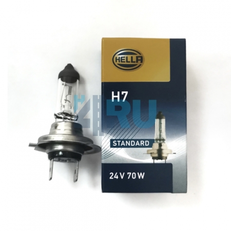 Автолампа HELLA H7 24V 70W P26d Автолампа HELLA H7 24V 70W P26d