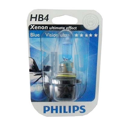 Автолампа PHILIPS HB4/9006 12V 65W P20d Blue Vision Ultra (9006BVU),на блистере