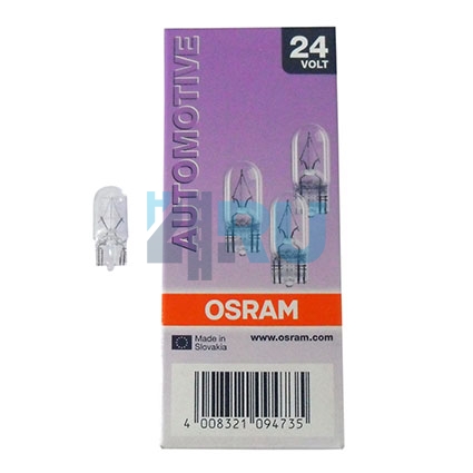 Автолампа OSRAM W3W 24V 3W W2,1x9,5d (2841)