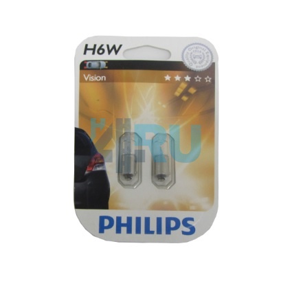 Автолампа PHILIPS H6W 12V 6W (12036CP), на блистере-2шт