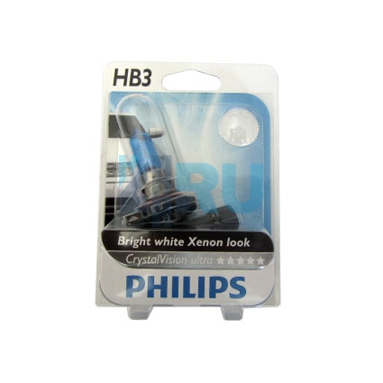 Автолампа PHILIPS HB3/9005 12V 55W P22d Crystal Vision (9005CV),на блистере