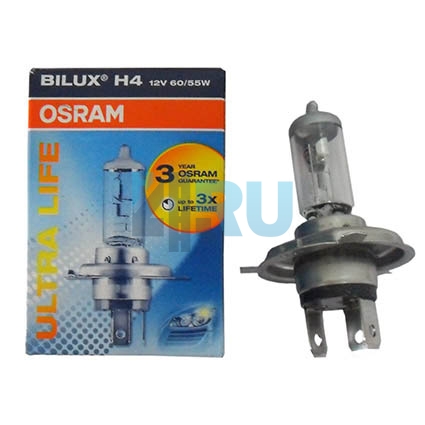 Автолампа OSRAM H4 12V 60/55W P43t Ultra Life Time (64193ULT)