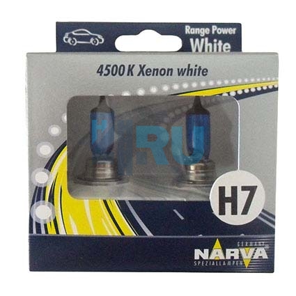 Автолампа NARVA 2*H7 12V 85W Range Power White (48604RPW)