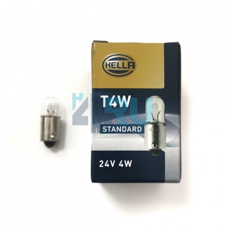 Автолампа HELLA T4W 24V 4W BA9s