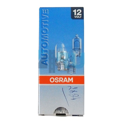 Автолампа OSRAM W3W 12V 3W W2,1x9,5d (2821)