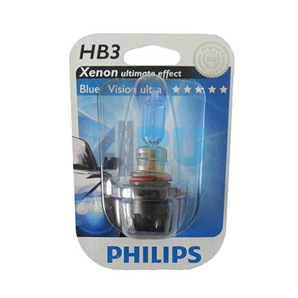 Автолампа PHILIPS HB3/9005 12V 65W P20d Blue Vision Ultra (9005BVU),на блистере