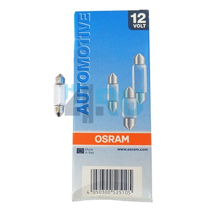 Автолампа OSRAM C5W 12V 5W SV8,5-8 39мм (6418)