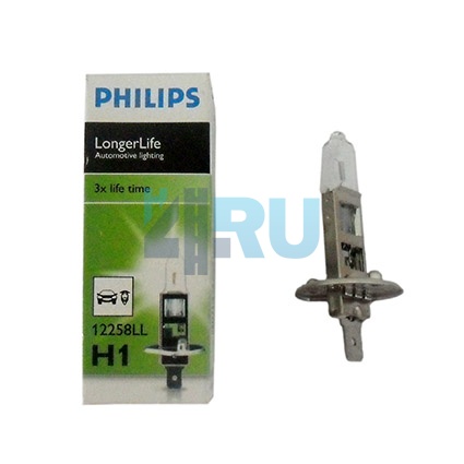 Автолампа PHILIPS H1 12V 55W Longer Life (12258LLC)