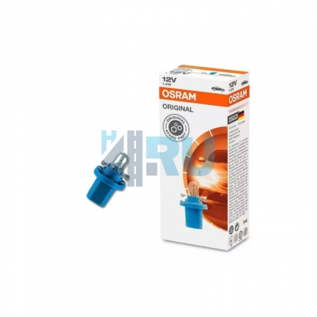 Автолампа OSRAM 12V 1,2W с синим патроном B8,5d (2721MFX) Автолампа OSRAM 12V 1,2W с синим патроном B8,5d (2721MFX)