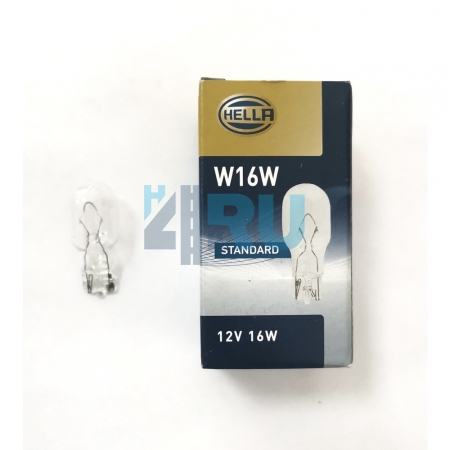 Автолампа HELLA W16W 12V 16W W2,1*9,5d