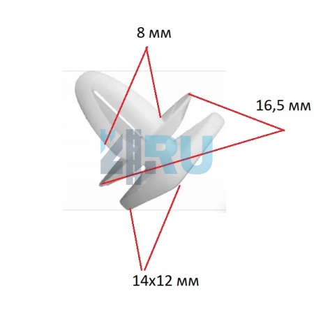 Клипса ADL для Kia, Hyundai, Mitsubishi MB344789