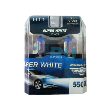 Автолампа ЧЕМПИОН H11 12V 55W 5500K (2шт) Автолампа ЧЕМПИОН H11 12V 55W 5500K (2шт)