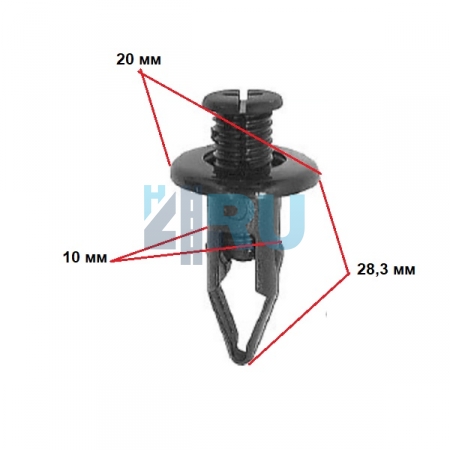 Клипса ADL для Acura, Honda, Kia, Hyundai 91502SM4000