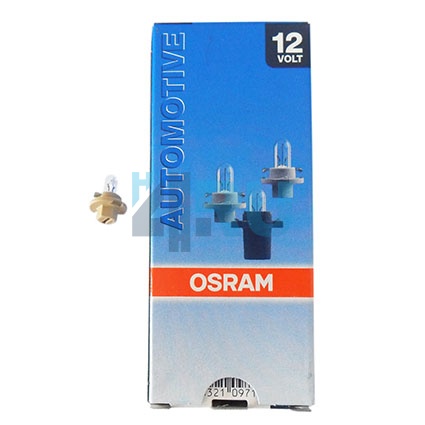 Автолампа OSRAM 12V 1,5W с патроном BX8.4d (2452MFX6)