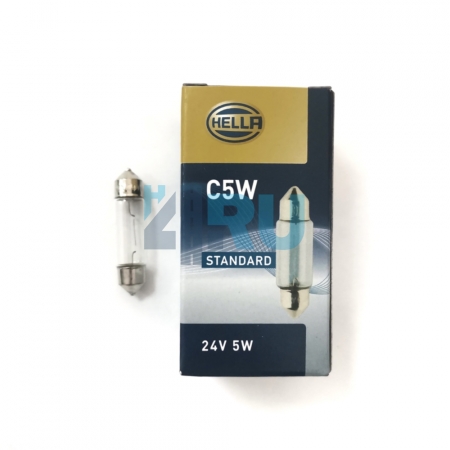 Автолампа HELLA C5W 24V 5W SV8,5-8 Автолампа HELLA C5W 24V 5W SV8,5-8