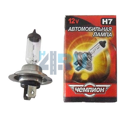 Автолампа ЧЕМПИОН H7 12V 100W PX26d